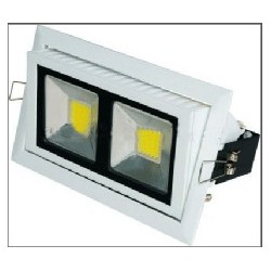 Flush Rectangular 38W LED Downlight Fitting High Lumen 90 Degree 3200lm Angle Light