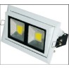 Flush Rectangular 38W LED Downlight Fitting High Lumen 90 Degree 3200lm Angle Light
