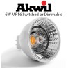 Akwil 6W MR16 LED 12V AC or DC LED Light Bulb Switched 600lm 30 or 60 Degree Warm or Pure White CRI 80 or 90 GU5.3 Base