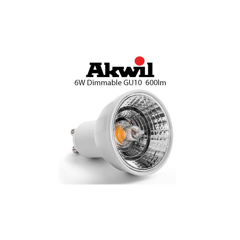 True Look True Fit GU10 6W LED 240V AC Dimmable Light Bulb 600lm CRI94