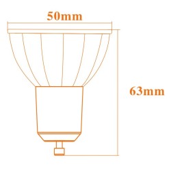 Akwil True Look True Fit GU10 6W LED 240V AC  Dimmable LED Light Bulb 600lm 40 Degree Warm or Very Warm White CRI 94 GU10 Base