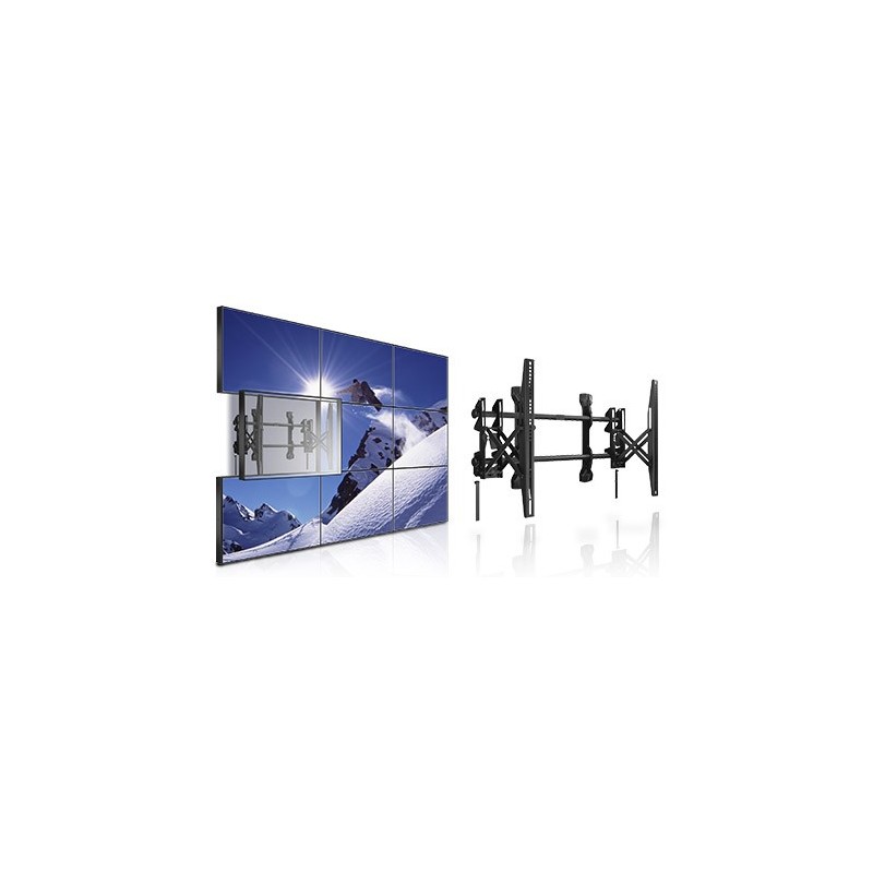 Front Loading Video Wall Display Bracket Fully Serviceable Wall Mount