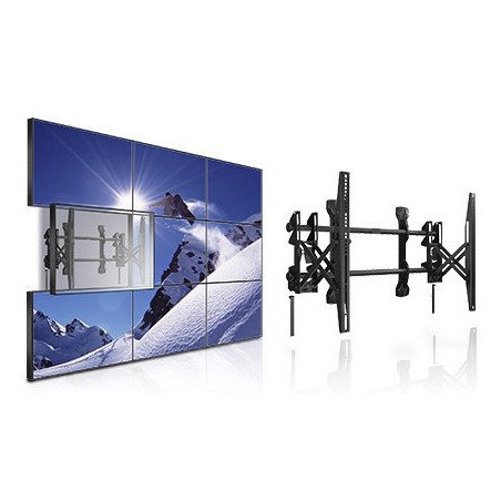 Front Loading Video Wall Display Bracket Fully Serviceable Wall Mount