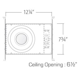 Coloronix SR6LV21 20W 6 Inch Recessed LED RGBW Downlight 24V DC or 120-277V AC DMX (Gen 2)