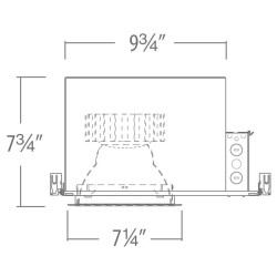 Coloronix SR6LV21 20W 6 Inch Recessed LED RGBW Downlight 24V DC or 120-277V AC DMX (Gen 2)