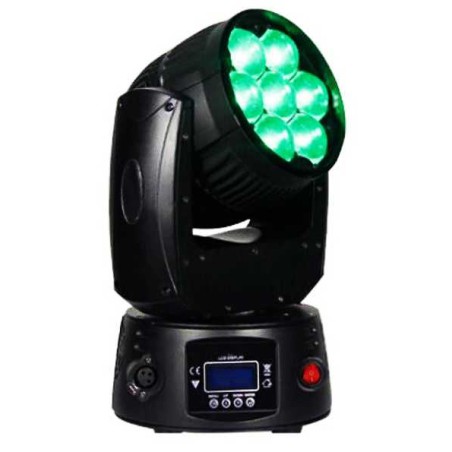 120W Moving Head RGBW Projector 7 - 60 Degree Zoom Beam Angle Spot or Wash