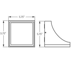 AK-401 LED - Architectural Wall Pack Light Fixture Down-Light or Up-Light - LED-401 Series