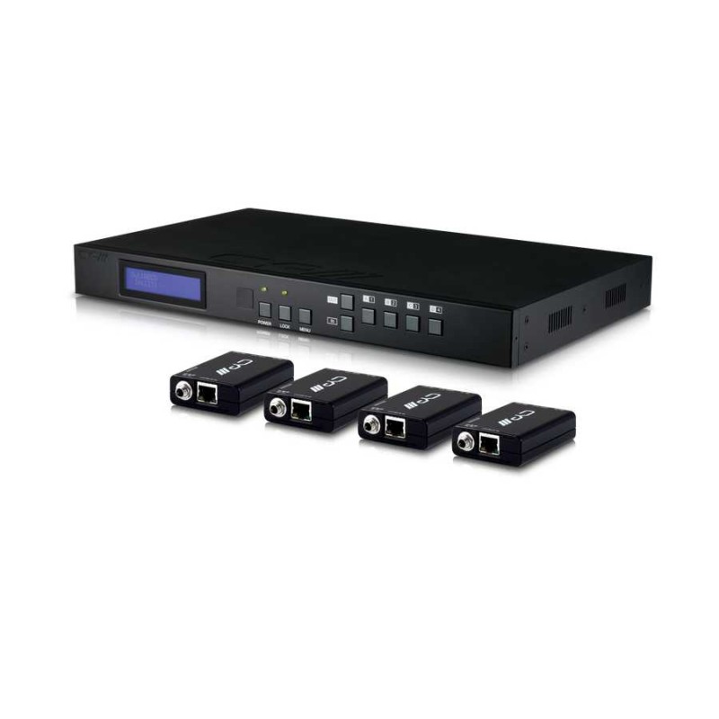 CYP PU-44XL-KIT Express Kit - 4x4 HDBaseT LITE Matrix with 4x PU-514L-RX Receivers