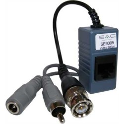CCTV Pair of Video Audio Power Cat5e Baluns