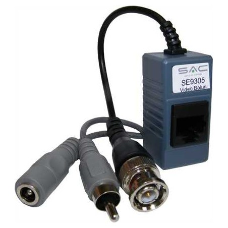 CCTV Pair of Video Audio Power Cat5e Baluns