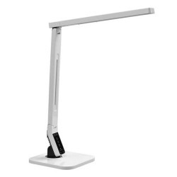 Dimmable Bedside LED Light with 2A USB Charging Socket and Adjustable Angle Arm