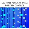 3D RGB LED Pixel Vertical Pendant Balls 360 degree