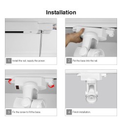 Smart Motorised RGBW LED Tracklight 2.4GHz