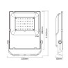 50W RGB+CCT LED Floodlight Full Colour and Colour Temperature Controlled Flood Light