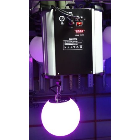 RGB LED DMX Kinetic Ball Pendant 20cm High Speed Motorised Winch and Colour Ball DMX512