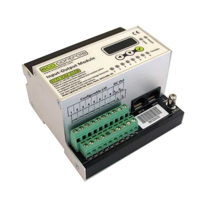 Mode Eco Controls ECO-IOM-0108 Configurable Input / Output (8 selectable 1-10V, DSI or Contact Inputs / 1-10V or DSI Outputs)