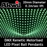 Kinetic RGB LED DMX Pixel Ball Pendant System 20cm High Speed Motorised Winch and Colour Ball 0.5m per sec DMX512  8CH