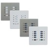 Mode ECO-MCP-55 LCD Control Plate - Black (10 Black Buttons, Twin Gang, excluding Fascia Plate)