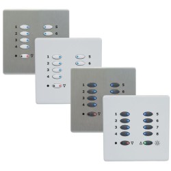 Mode ECO-MLP-55WH LCD Control Plate - White (10 White Buttons, Twin Gang, excluding Fascia Plate)