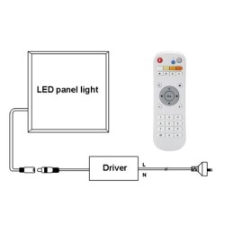 5pcs of 40W CCT LED Panels LED Colour Temperature and Brightness Dimmable 595mm x595mm