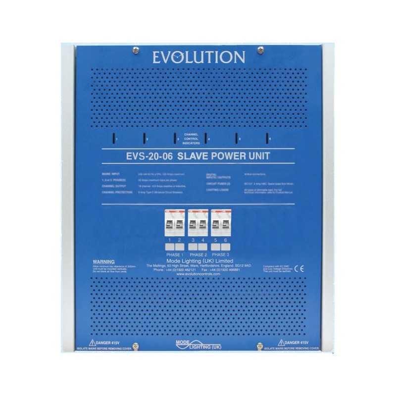 Mode EVS-20-06 Evolution Slave Power Unit (6 Channels of 20 Amps, Inductive 18 Amps)