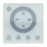 RGB DMX Wall Plate Controller in White 3 Channel with Presets and 3x2A RGB 12-24V Output