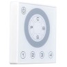 RGB DMX Wall Plate Controller in White 3 Channel with Presets and 3x2A RGB 12-24V Output