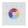 RGB DMX Wall Panel Single Zone RF-DMX Wall Plate Controller in White 4 Channel with 4 Scene Presets
