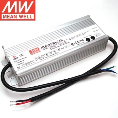 Meanwell HLG-320-24A 320W 24V Constant Voltage Power Supply with Vo and Io Attenuation