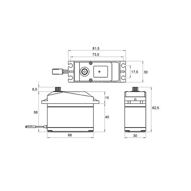 JX PDIHV2070MG 70Kg Ultra High Troque Metal Gear Servo Motor 1/5 Hobby