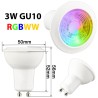3W RGBW GU10 LED Downlight with Warm white 2700 Kelvin