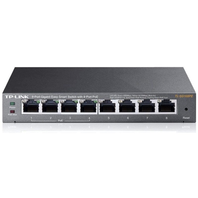 TP-LINK TL-SG108PE Power Over Ethernet 8-Port Switcher TP-LINK TL-SG108PE Power Over Ethernet 8-Port Switcher