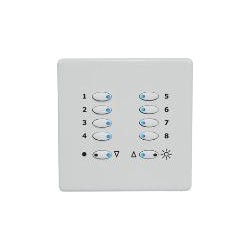 Mode TP-SGP-55-WHI Tiger Switch Plate (10 White Buttons, Single Gang, Excluding Fascia Plate)