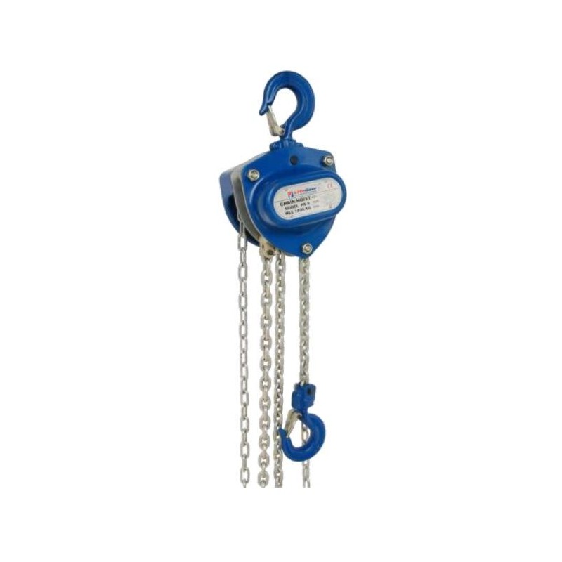 Chain Hoist 1 Tonne 6m with Canvas Chain Bag 2m Circular Round Sling