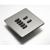 RLF-xxx-SS Stainless Steel Cover Plate for Rako Wireless Wallplates