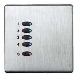Mode Tiger Switch Cover Wall Plate Fascia TP-S-BSS-** (Single Gang, MK Aspect Brushed Stainless)