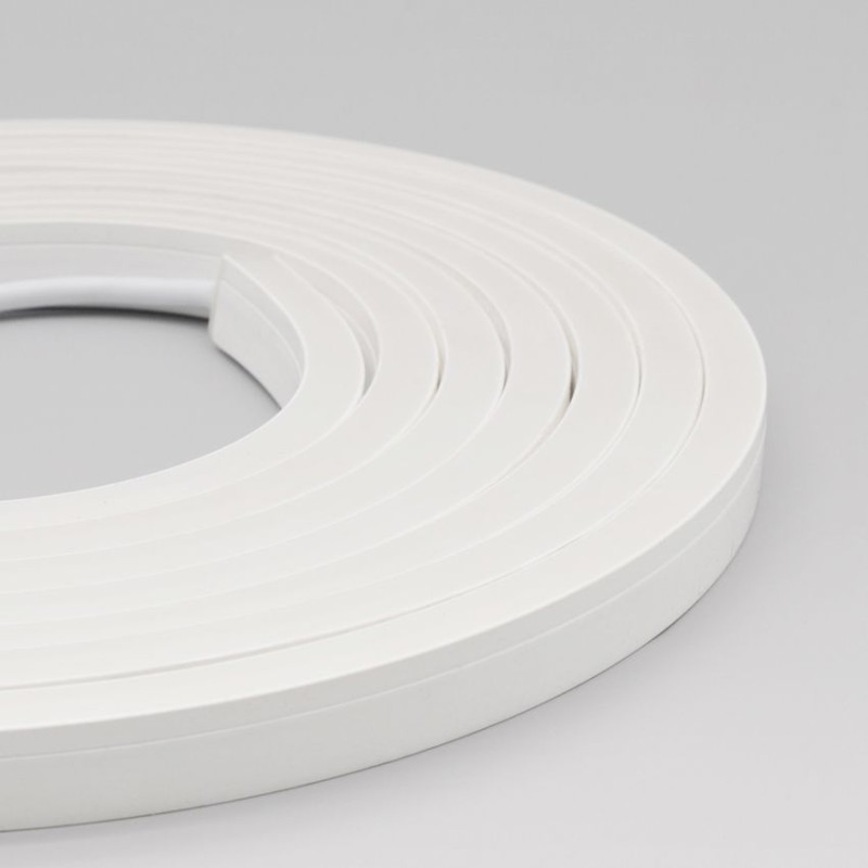 10 profilés PVC 7x8mm blanc pour mini néon flexible.