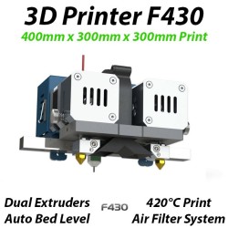 CreatBot F430 3D Printer 420°C Dual Extruders 300x300x400mm Build Size ABS PLA PC Nylon Carbon PETG