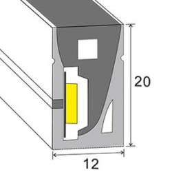 Akwil LED NEON FLEX GRADE A RGBWW 2700k Warm White 60x SMD 5050 per m IP66 240V AC or 24V DC 12W Cost per meter