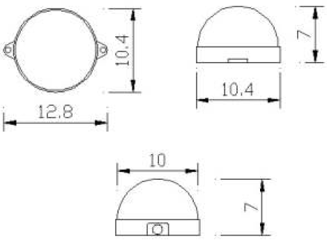 3W LED Pixel Dimentions