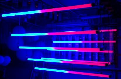 LED Kinetic Tubes Pendants DMX Controlled