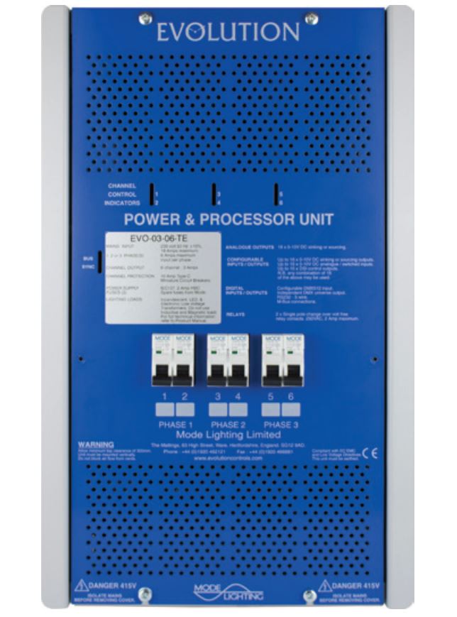 Mode EVO-03-06-TE 6 channel trailing edge dimmer