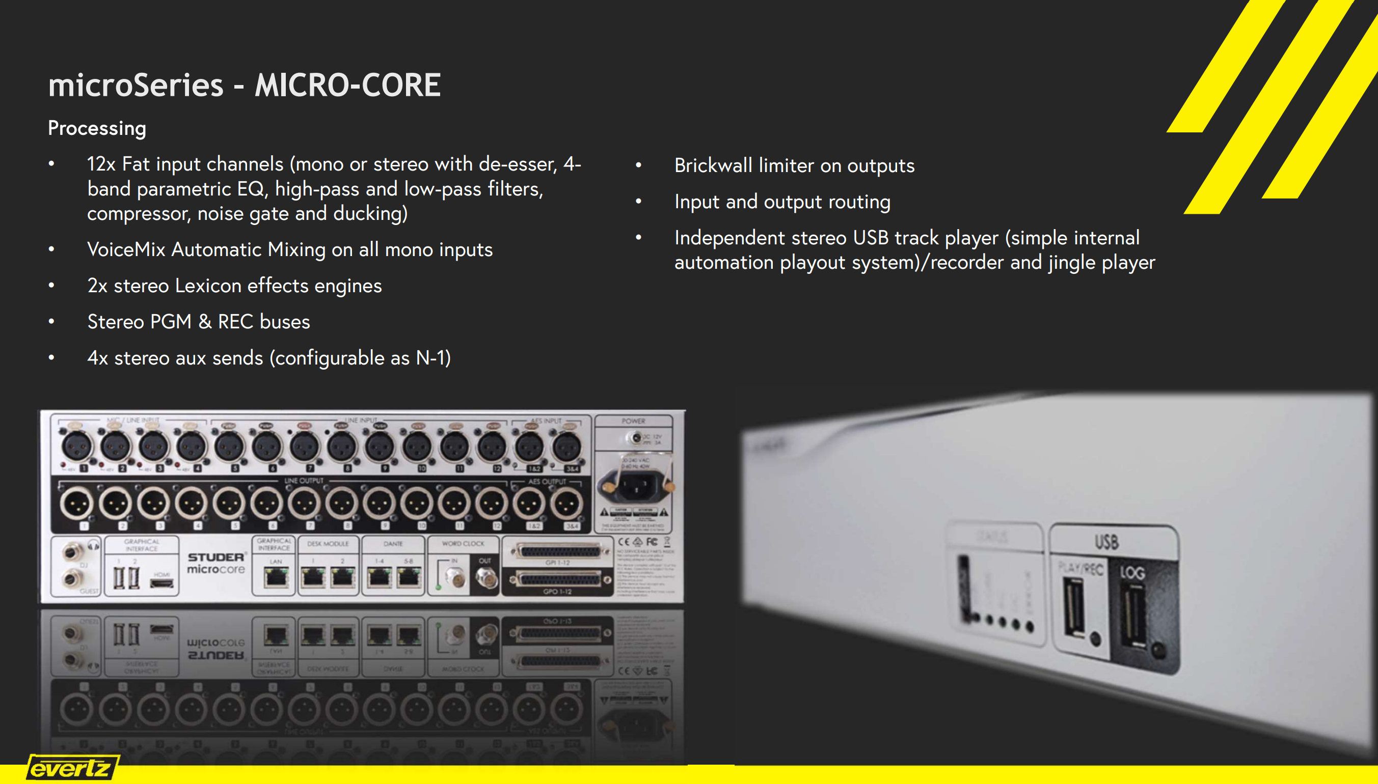Studer DSP Core Specifications