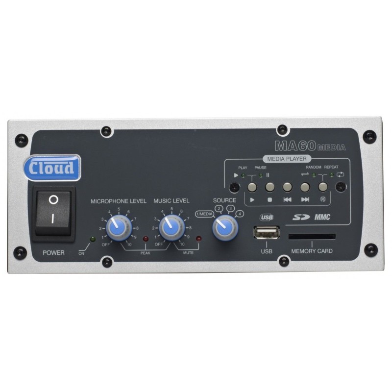 Cloud Speaker System Ma60 Media 4 Input 60w Mixer Amplifier With 4x Cs C5 Ceiling Speakers
