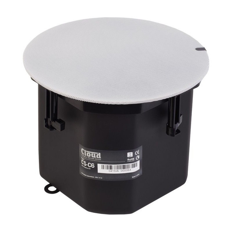 Cloud MPA120-SP Speaker System  6x CS-C6 Ceiling Mounted Speakers with Mixer Amplifier 120W 6 Line Inputs 4 Mic Inputs