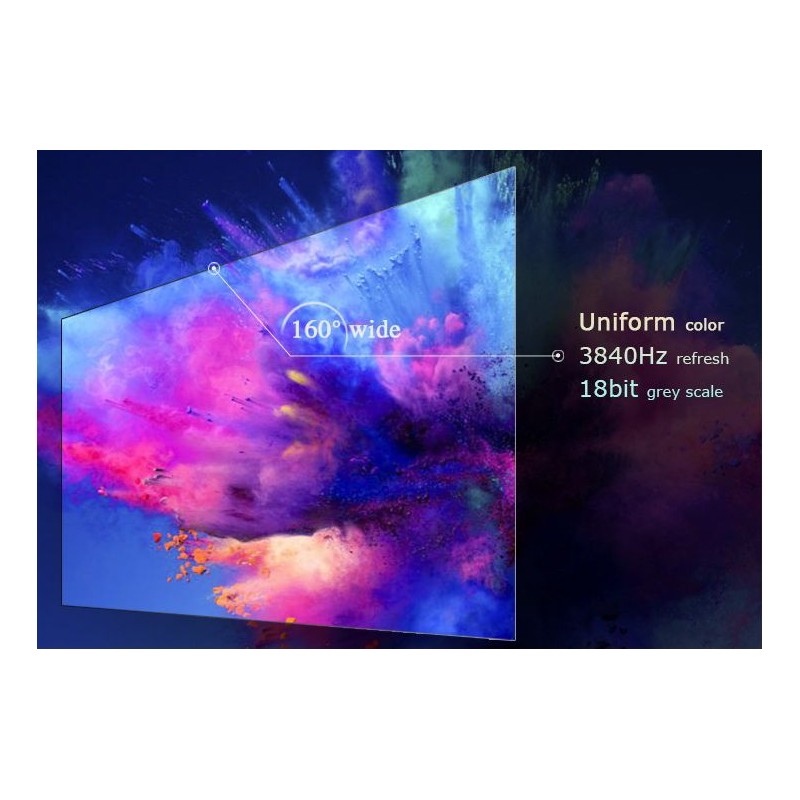 UHD 1.25mm Pitch Indoor LED Display Front Loading Panel System 600mm x 337.5mm Cabinets