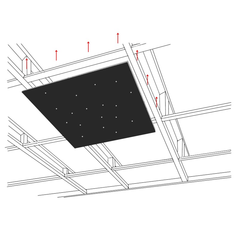 Fibre Optic Ceiling Tile Modular Panels 600mm x 600mm