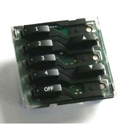 Rako WCM-070 hard wired 7 button push button control module for wired CAT-5 Wall Plate