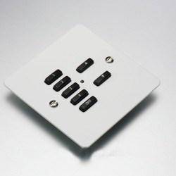 Rako WVF-070-W White ABS Plastic Cover Plate Fascia for  WCM-070 Wall Wired Plates