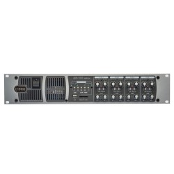 Cloud 46-120T-Media 4 Zone 4x 120W 100V Line Integrated Mixer Amplifier with Volume and Select Facility Ports